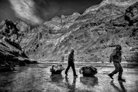 245 - SELDGING ON ICE - BHAT KRISHNA - india <div